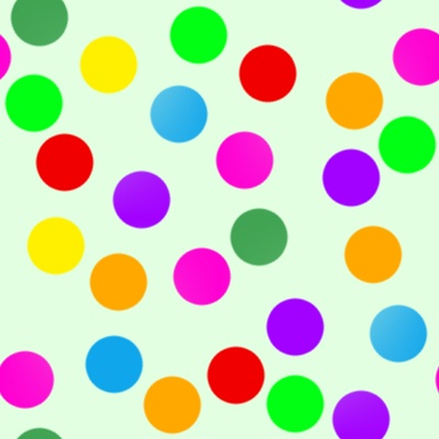 polka dots wallpaper. Colorful Dots On Green