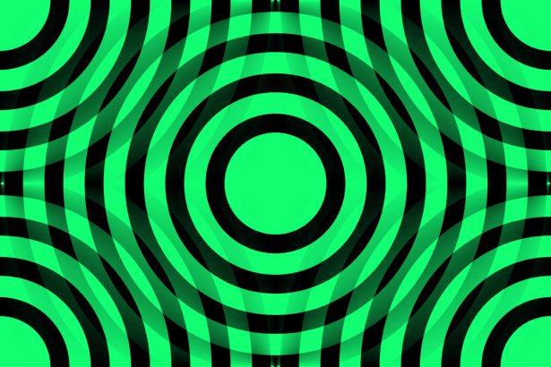cool black and green backgrounds. Green And Black Interlocking Concentric Circles