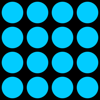 blue on black