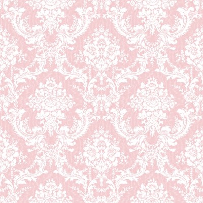 Pink Floral Wallpaper on Light Red Ornate Floral Wallpaper Tileable