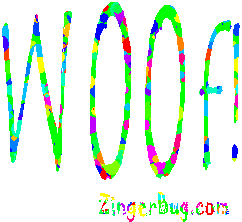 Another DogComments image: (woof2) for MySpace from ZingerBug.com