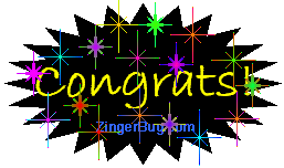Another congratulations image: (Congrats24ptStar1) for MySpace from ZingerBug
