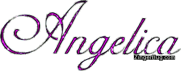 angelica name glitter pink names graphic gif