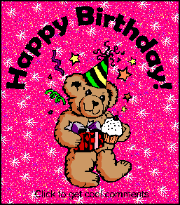 Click to get the codes for this image. Happy Birthday Teddy Bear, Birthday Presents, Birthday Teddy Bears, Teddy Bears, Happy Birthday Graphic Comment and Codes for MySpace, Friendster, Orkut, Piczo, Xanga or any other website or blog.