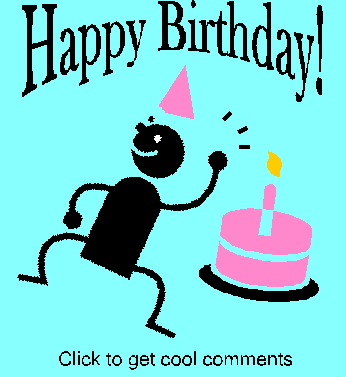 Dancing Birthday Dude Glitter Graphic, Greeting, Comment ...