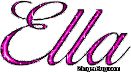 Ella Pink Glitter Name Glitter Graphic, Greeting, Comment ...