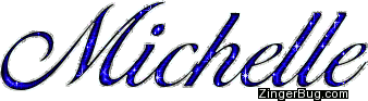 Glitter Name Michelle