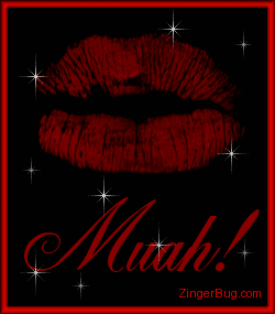 muah red lips glitter graphic glitter graphic, greeting, comment muah_red_lips muah red lips glitter graphic glitter graphic, greeting, comment,Muah Meme