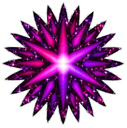 pink and purple starburst glitter graphic greeting comment meme