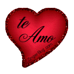 Te Amo Red Heart Glitter Graphic Glitter Graphic, Greeting ...