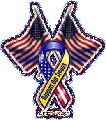 Show your patriotic pride with these flags, Eagles, yellow ribbons, and red, white & blue glitters. This glitter graphic features 2 crossed American flags with a support our troops ribbon. Click here to visit our entire collection of patriotic MySpace comments and glitter graphics.