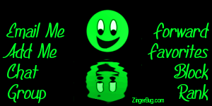 Click to get the codes for this image. This MySpace Contact Table (Contact Box) features a cute green smiley face reflected in an animated pool.