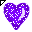 Click to get this Cursor. Dark Purple Glitter Heart Cursor, Hearts  Love CSS Web Cursor and codes for any html website, profile or blog.