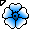 Click to get this Cursor. Blue and White Flower Cursor, Flowers Custom Cursor for Internet or Windows
