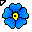 Click to get this Cursor. Blue Flower Cursor, Flowers Custom Cursor for Internet or Windows
