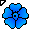 Click to get this Cursor. Blue Flower Cursor, Flowers Custom Cursor for Internet or Windows