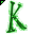 Click to get this Cursor. Green Letter K Glitter Cursor, Letter K CSS Web Cursor and codes for any html website, profile or blog.