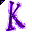Click to get this Cursor. Purple Letter K Glitter Cursor, Letter K CSS Web Cursor and codes for any html website, profile or blog.