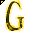 Click to get this Cursor. Yellow Letter G Glitter Cursor, Letter G CSS Web Cursor and codes for any html website, profile or blog.