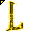 Click to get this Cursor. Yellow Letter L Glitter Cursor, Letter L CSS Web Cursor and codes for any html website, profile or blog.