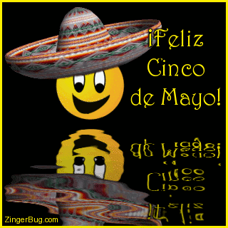 Another CincoDeMayo image: (cinco_de_mayo_reflecting_smile) for MySpace from ZingerBug.com