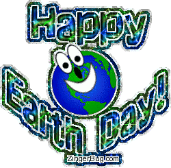 Another EarthDay image: (happy_earth_day_cute_smiley_earth) for MySpace from ZingerBug.com
