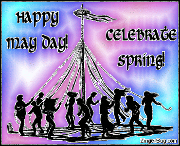 Another MayDay image: (happy_may_day_satin_maypole) for MySpace from ZingerBug.com