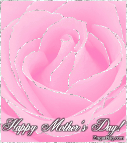 Another MothersDay image: (happy_mothers_day_light_pink_glitter_rose) for MySpace from ZingerBug.com