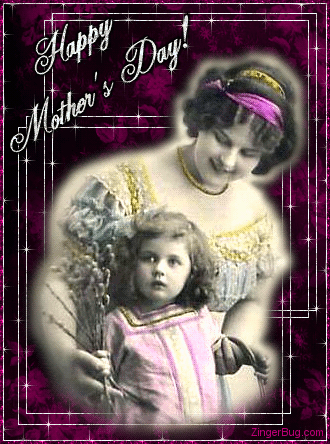 Another MothersDay image: (mothers_day_vintage_glitter) for MySpace from ZingerBug.com
