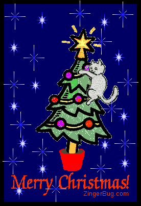 Another christmas image: (cat_in_christmas_tree) for MySpace from ZingerBug