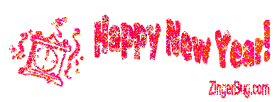 glitter text happy year graphic wiggling comment