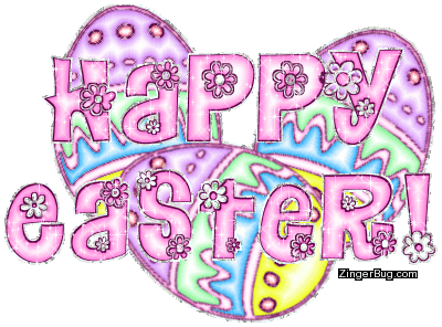 zingerbug.comHappy Easter Pink Flower Text zingerbug.comHappy Easter Pink Flower Text
