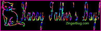 Click to get the codes for this image. Happy Father's Day Kitten, Fathers Day Graphic Comment and Codes for MySpace, Friendster, Orkut, Piczo, Xanga or any other website or blog.