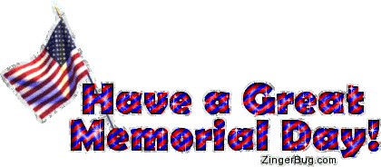 Click to get the codes for this image. Memorial Day Glitter Text With Flag, Memorial Day Graphic Comment and Codes for MySpace, Friendster, Orkut, Piczo, Xanga or any other website or blog.