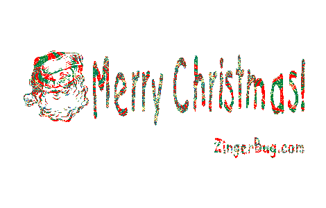 Merry Christmas Glitter Santa Glitter Graphic, Greeting, Comment, Meme or GIF