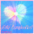 Click here to browse our complete collection of Happy Birthday comments in Spanish. ¡Feliz Cumpleaños! This beautiful graphic features a pastel heart with an animated starburst in the center. The comment reads: ¡Feliz Cumpleaños! (which means Happy Birthday in Spanish)