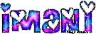 Glitter Graphic of the Girl's Name Imani