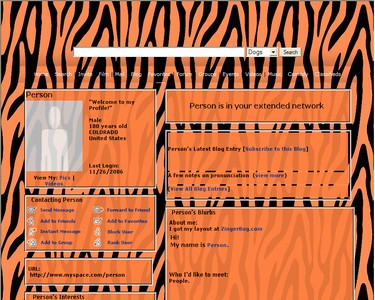 orange zebra print
