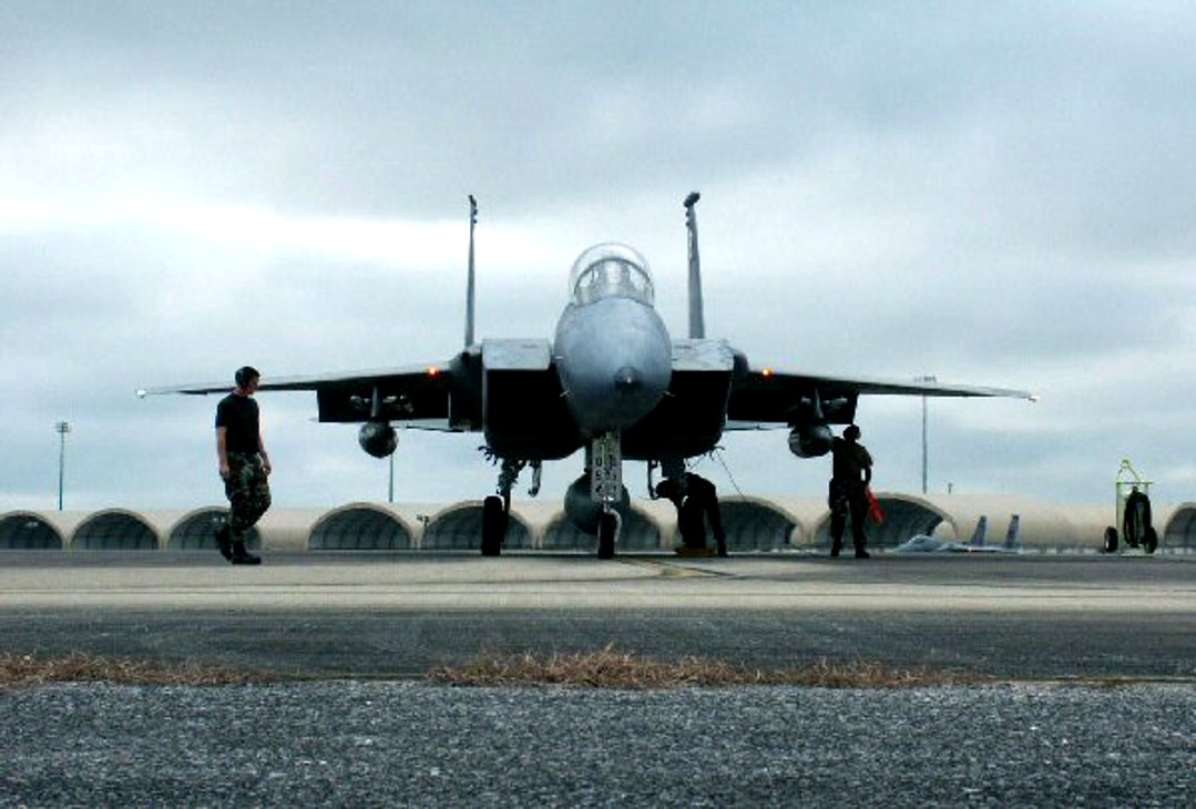 Click to get the codes for this image. Air Force Fighter Maintenance On Runway, Airplanes  Rockets, Army Military  Camouflage Background, wallpaper or texture for, Blogger, Wordpress, or any web page, blog, desktop or phone.