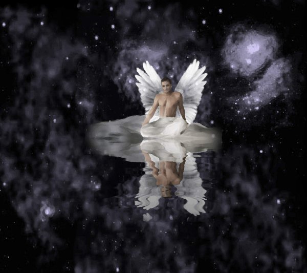 Click to get the codes for this image. Angel In Night Sky Background 1800x1600, Fantasy, Christian, Angels and Fairies Background, wallpaper or texture for, Blogger, Wordpress, or any web page, blog, desktop or phone.