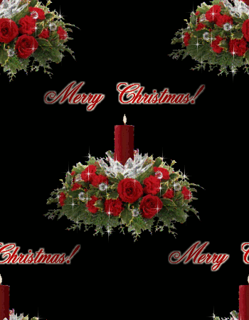 Click to get the codes for this image. Animated Christmas Candle Centerpieces, Holidays  Christmas Background, wallpaper or texture for Blogger, Wordpress, or any phone, desktop or blog.