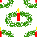 Click to get the codes for this image. Animated Christmas Candle With Holly On White, Holidays  Christmas Background, wallpaper or texture for Blogger, Wordpress, or any phone, desktop or blog.
