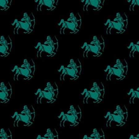 Click to get the codes for this image. Aqua Sagittarius Astrology On Black, Astrology  Zodiac Symbols Background, wallpaper or texture for, Blogger, Wordpress, or any web page, blog, desktop or phone.