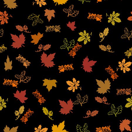 Click to get the codes for this image. Autumn Leaves Black Background Seamless, Seasons  Fall, Plants and Leaves,  New Backgrounds Background, wallpaper or texture for, Blogger, Wordpress, or any web page, blog, desktop or phone.