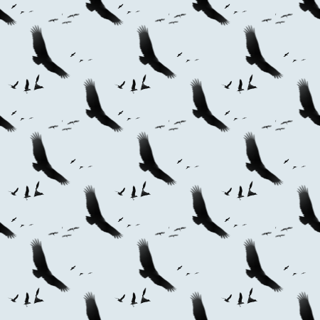 Click to get the codes for this image. Bird Silhouettes On Blue Grey, Animals  Birds, Colors  Grey and Monochrome Background, wallpaper or texture for Blogger, Wordpress, or any phone, desktop or blog.