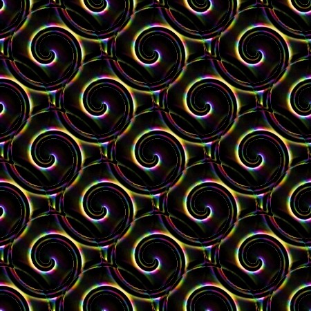 Click to get the codes for this image. Black Multi Colored Spirals Pattern, Patterns  Spirals and Swirls Background, wallpaper or texture for Blogger, Wordpress, or any phone, desktop or blog.
