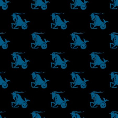 Click to get the codes for this image. Blue Capricorn Astrology On Black, Astrology  Zodiac Symbols Background, wallpaper or texture for, Blogger, Wordpress, or any web page, blog, desktop or phone.