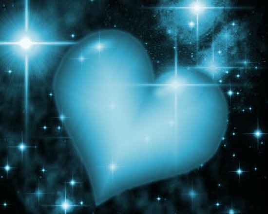 Click to get the codes for this image. Blue Heart With Starry Background, Colors  Aqua, Hearts Background, wallpaper or texture for, Blogger, Wordpress, or any web page, blog, desktop or phone.