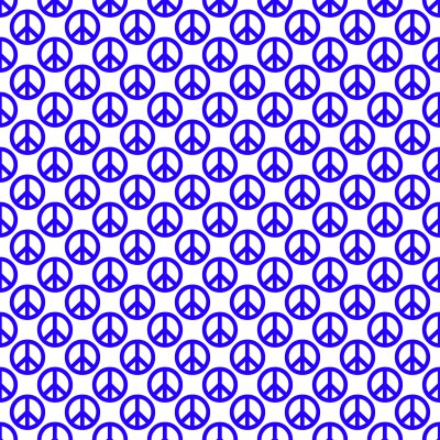 Click to get the codes for this image. Blue Peace Signs On White Background Seamless, Peace Signs, Colors  Blue Background, wallpaper or texture for Blogger, Wordpress, or any phone, desktop or blog.