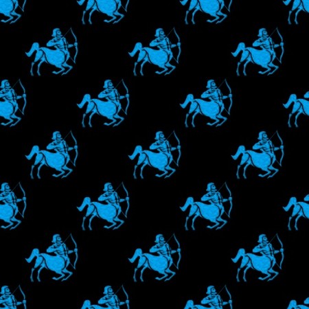 Click to get the codes for this image. Blue Sagittarius Astrology On Black, Astrology  Zodiac Symbols Background, wallpaper or texture for, Blogger, Wordpress, or any web page, blog, desktop or phone.
